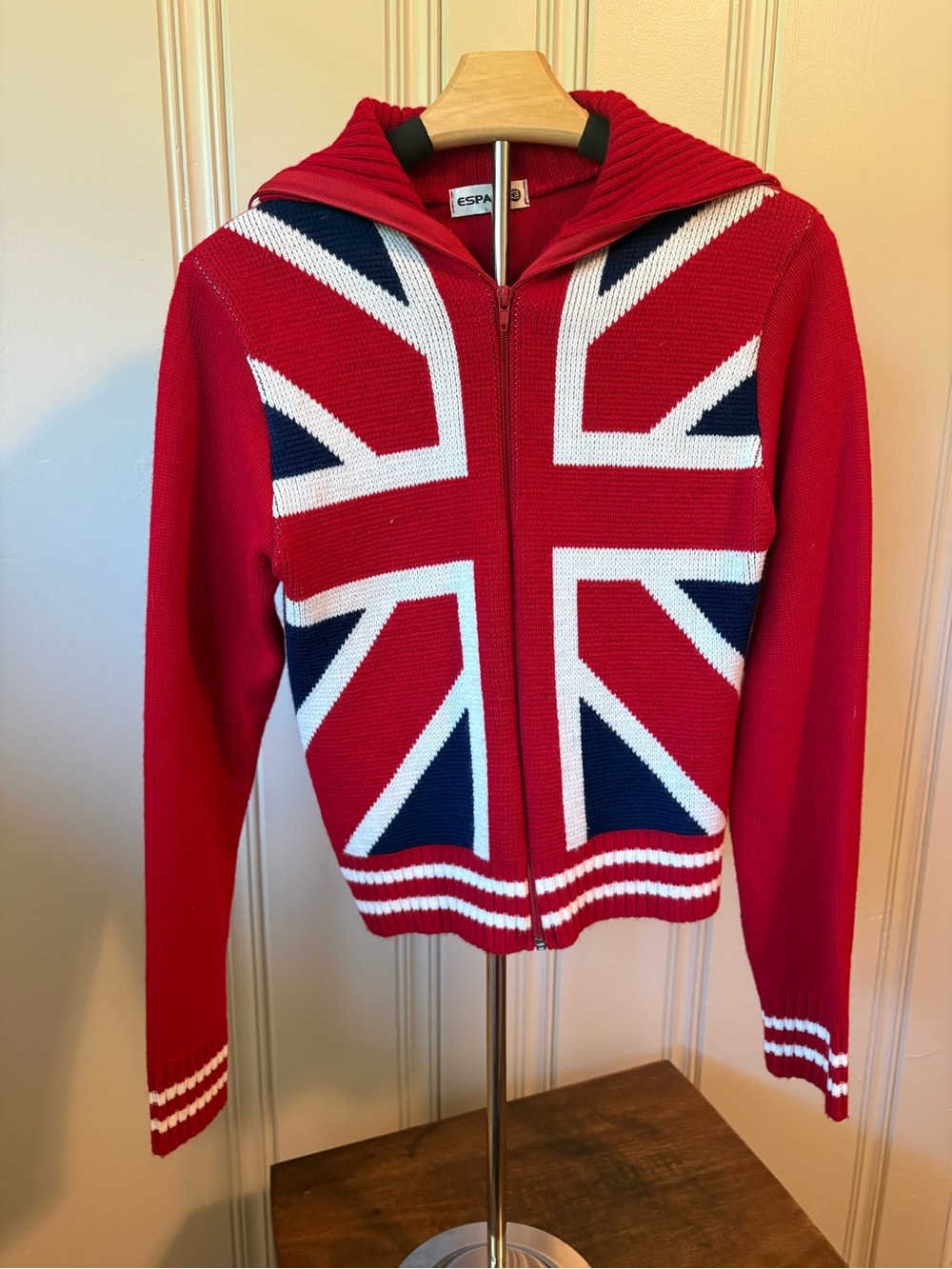 Kids Red Union Jack Zip Hoodie by